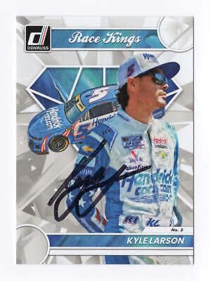 Autographed Kyle Larson Donruss Racing Race Kings Hendrick