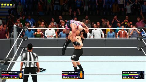 Brock Lesnar Vs Kurt Angle Vs Rob Van Dam WWE WWE Games F 5S