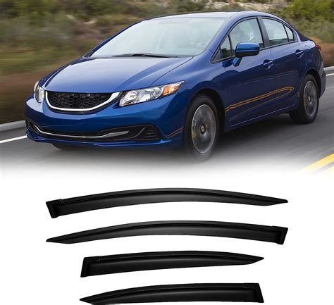 Amazon Cmvt Auto Window Visors For Honda Civic Sedan