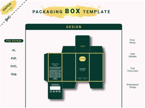 Box Packaging Templates Illustrator
