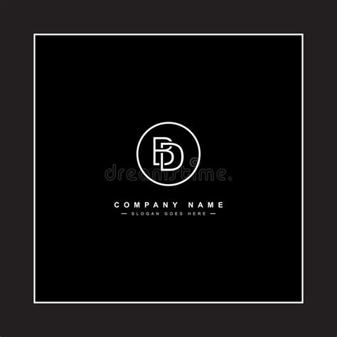 Initial Letter Bd Logo Minimal Monogram Logo For Alphabet B And D