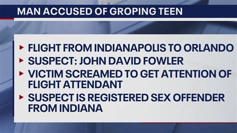 Registered Sex Offender Accused Of Groping Teen On Flight To Orlando Fox Orlando