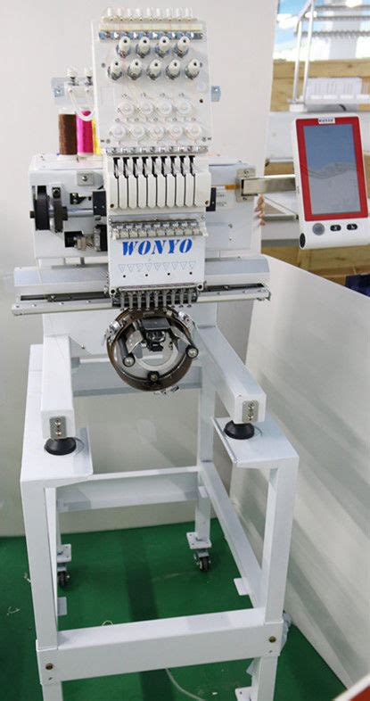 Single Head Embroidery Machine Wonyo 9 Needles CNC Flat