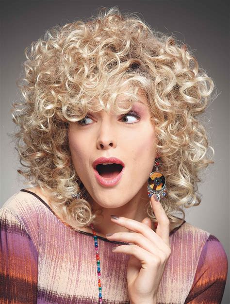 Fashional Blonde Chin Length Curly With Bangs Beautiful Wigs Beautiful Wigs Blonde Bob