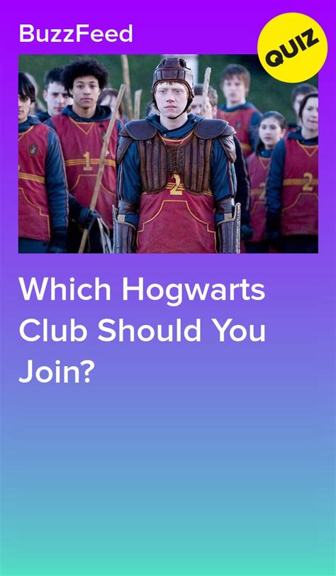 A Poster With The Words Which Hogwarts Club Should You Join