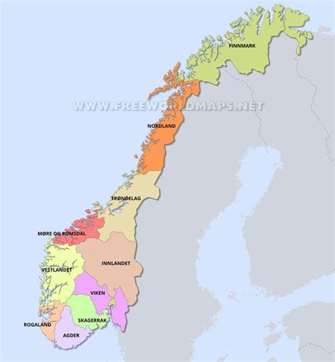 Norway Political Map