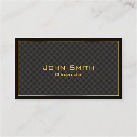 Chiropractor Luxury Gold Border Business Card Zazzle