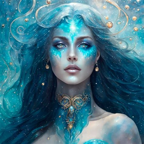 Premium Ai Image Beautiful Woman Aquarius Zodiac