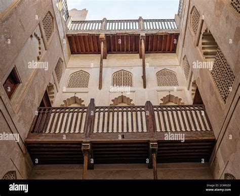 Interior View Of The Castle Of Jabreen A 17th Century Fortress Near