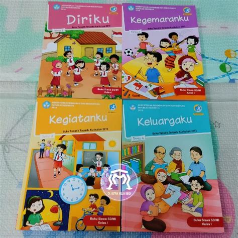 Jual Buku Paket Tematik Kelas 1 Sd Kurikulum 13 Smt 1 Tema 1 4