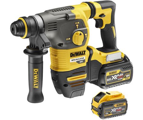 DEWALT Perforateur SDS Plus XR FLEXVOLT 54V 2Ah BL 2 8J Réf DCH323T2