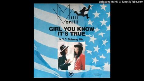 Milli Vanilli Girl You Know Its True N Y Subway Extended Mix 06