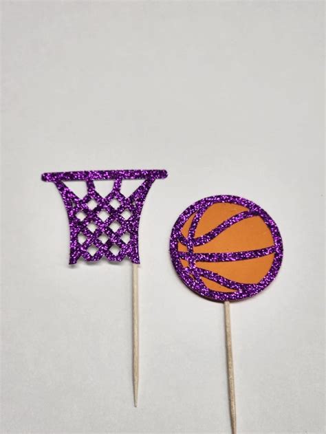 Basketball Cupcake Toppers Basketball Cake Toppers Athlete Cupcake