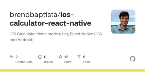 GitHub Brenobaptista Ios Calculator React Native IOS Calculator