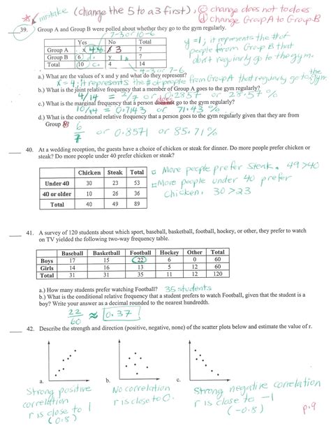 Two Way Frequency Table Worksheet – Imsyaf.com