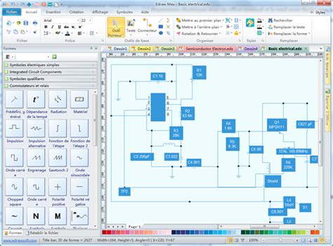 Logiciel pour la création de schéma électrique