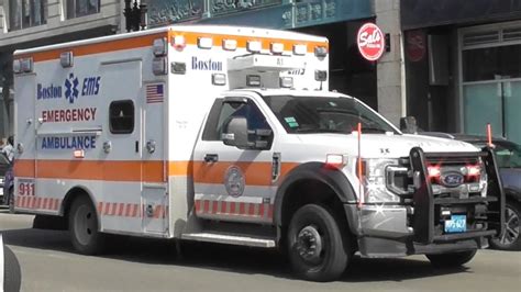 Boston EMS Ambulance 1 Responding YouTube