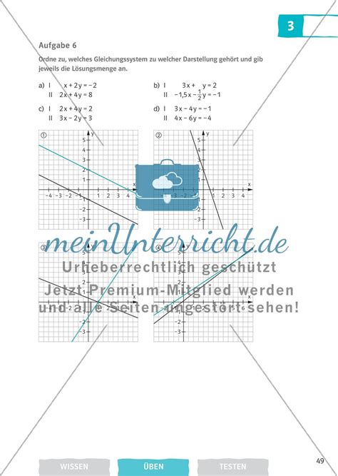 Lagebeziehungen Von Geraden Lineare Gleichungssysteme Meinunterricht