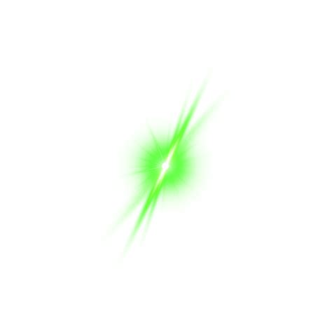 Flare De Lente De Efecto Ligero Brillante Y Brillante Verde Psd Png