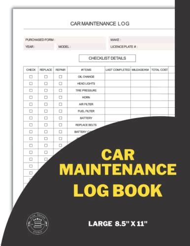 Car Maintenance Log Book Vehicle Maintenance Record Keeping Keep Track Of Auto Maintenance I