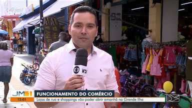 JMTV 1ª Edição Lojas de rua e shoppings abrem durante o Dia de Nossa