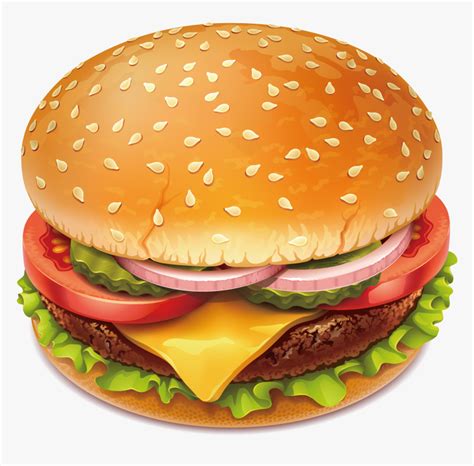 Vector Hamburger Slider - Burger Vector Images Png, Transparent Png , Transparent Png Image ...