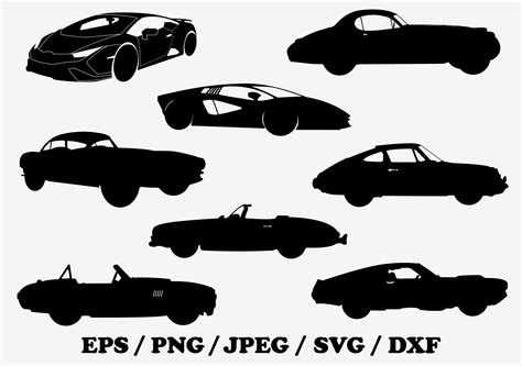 Set Of Fast Sport Cars Silhouettes Graphic By Terrabismail · Creative