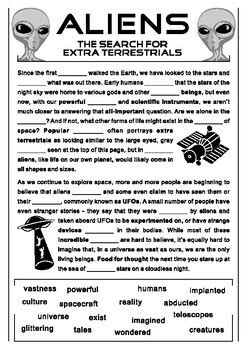 Esl Worksheet Package Aliens By Imagine Esl Teachers Pay Teachers