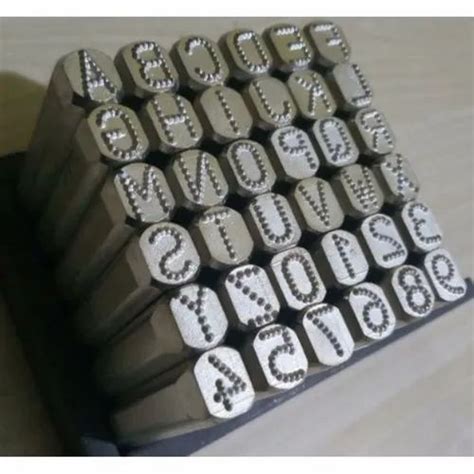 Interchangeable Steel Type Embossing Digit Letter And Number Punch At