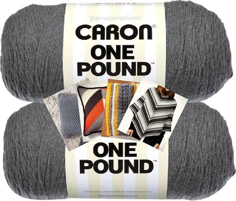 Caron One Pound Yarn Black Multipack Of