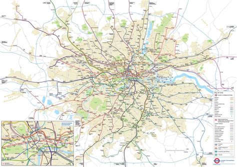 Transit Maps: Official Map: Geographical “London Connections” Map by TfL