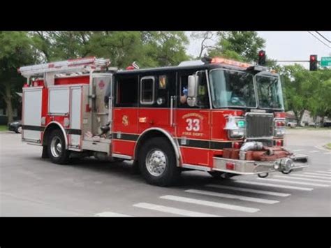 Streamwood Fire Department Engine And Ambulance Responding Youtube