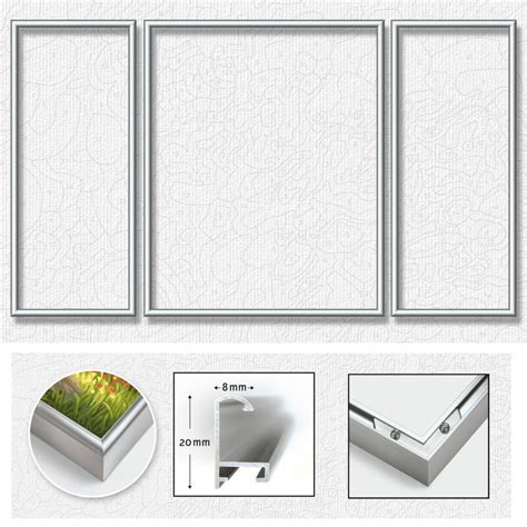 Alurahmen Silber 50x80cm Triptychon Schipper Malen Nach Zahlen Bilderr