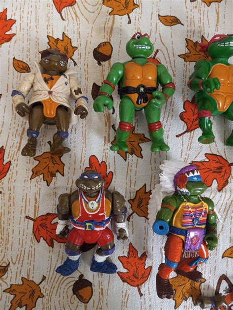 Broken Damaged Vintage Tmnt Figure Lot For Parts Teenage Mutant Ninja