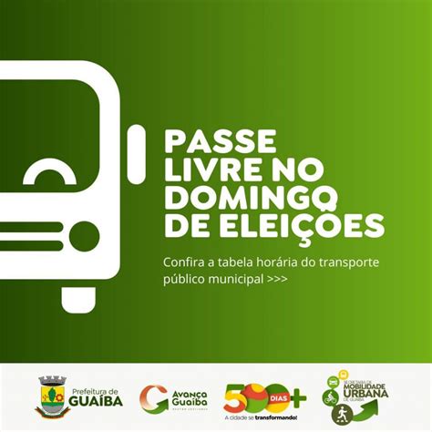 Guaíba terá transporte coletivo gratuito no domingo dia das eleições