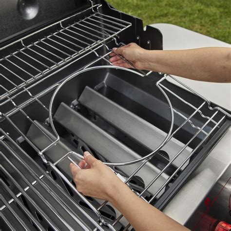 Weber Genesis E 335 Black 3 Burner Liquid Propane Gas Grill With 1 Side Burner 1500535 At