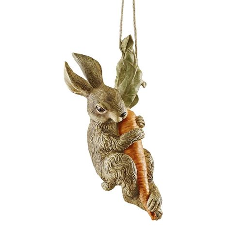 Design Toscano The Carrot Caper Swinging Bunny Rabbit Statue And Reviews