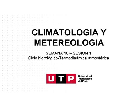 S10 S1 Climatologia Temas De Climatología Climatologia Y