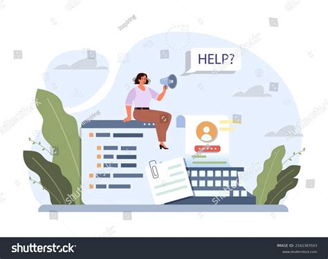 Asking Help Concept Business Character Seeking Stock Vector Royalty