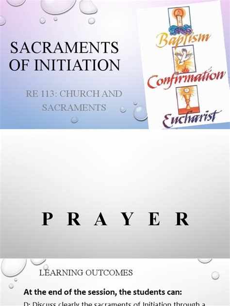 Lesson10 Sacraments of Initiation | PDF | Eucharist | Baptism