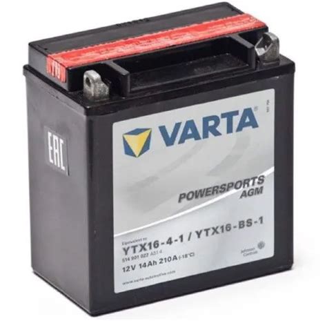 АКБ VARTA POWERSPORTS 12V/14Ач (YTX16-BS-1) AGM 7 470 руб.