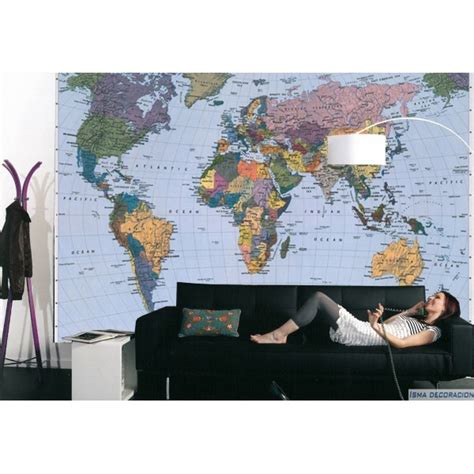 Tapeta Fototapeta MAPA SWIATA WORLD MAP 270x188cm 6935831265