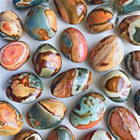 Polychrome Jasper Also Known As Desert Jasper Is Made Up Of Vibrant