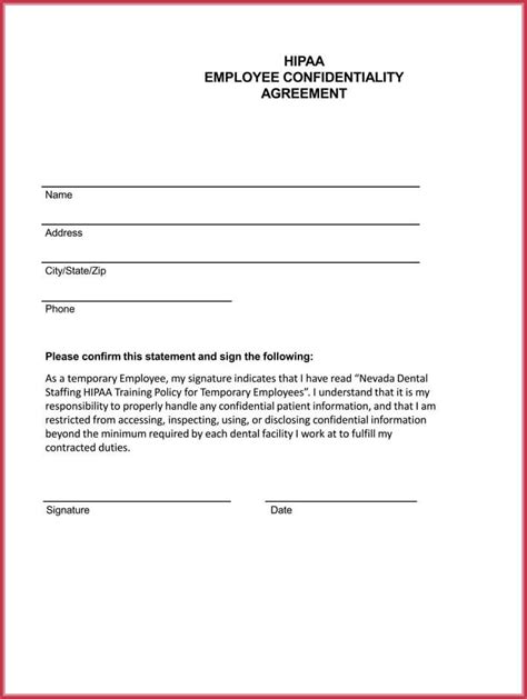 Employee Confidentiality Agreement 7 Best Professional Samples