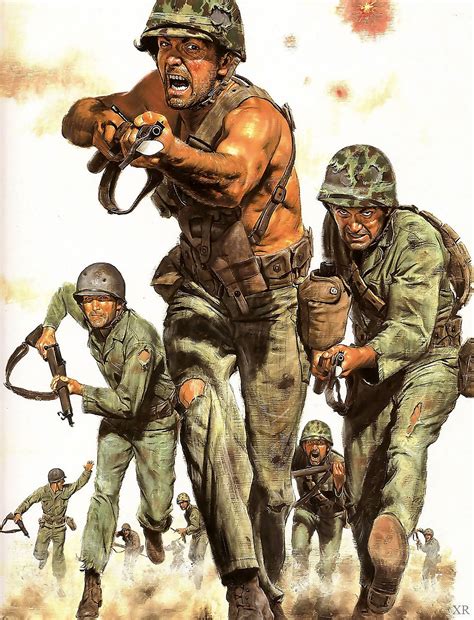 Charge Combat Art Military Illustration Military Drawings