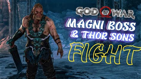 Kratos Vs Magni Boss Thor Sons Fight Gameplay God Of War Gtx