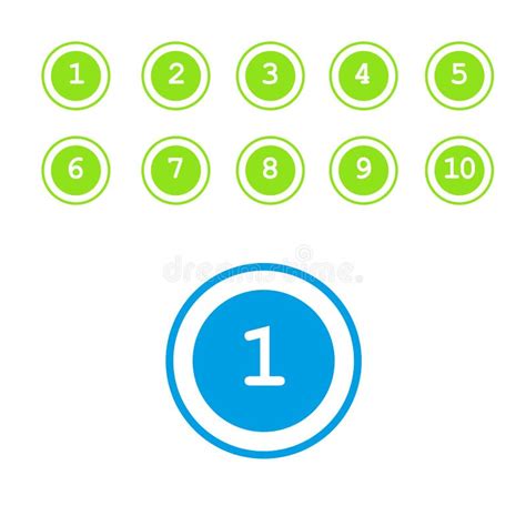 Circle Numbers Stock Illustrations 21555 Circle Numbers Stock