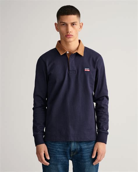 Gant Erkek Lacivert Regular Fit Rugby M Pamuk Evening Blue