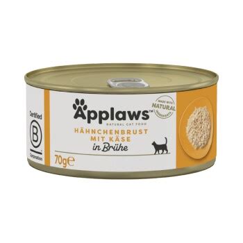 Applaws Nassfutter Katze Adult in Brühe Hühnerbrust mit Käse 48x70 g