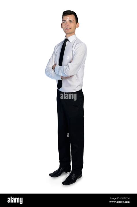 Isolated Business Man Looking Camera Stock Photo Alamy